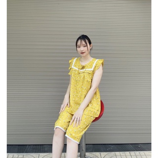 Bộ đồ bầu đùi mùa hè chất lụa siêu mát