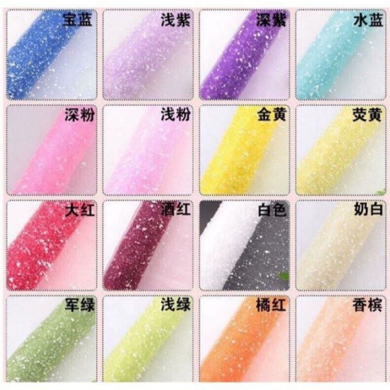 Lưới tuyết gói hoa, gói quà 1 cuộn 3.5 mét