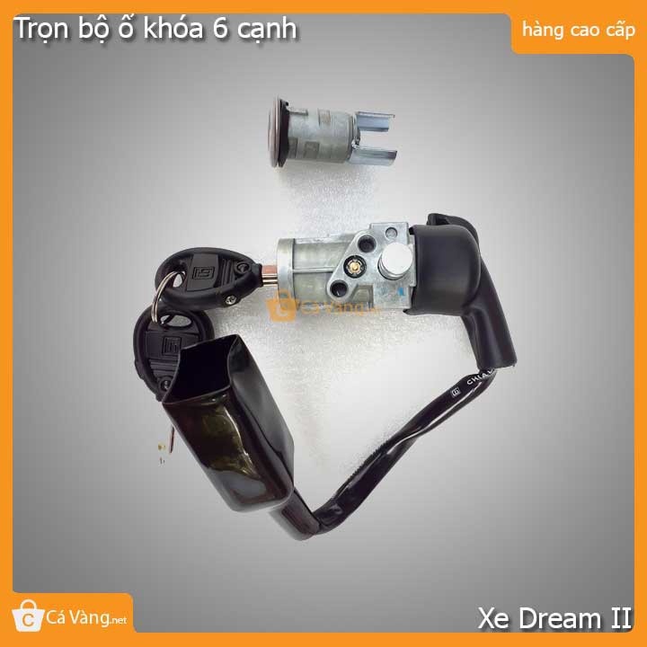 Ổ khóa xe Dream II, Thái (Khóa 6 cạnh) chất lượng tốt