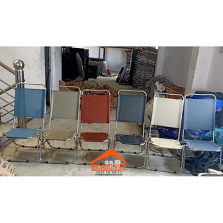 Ghế Xếp Inox Tựa Lưng Cao Cấp Chịu Lực 120Kg