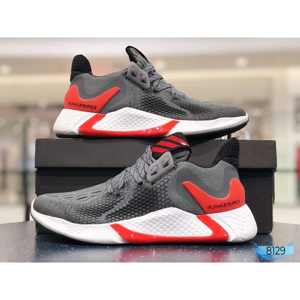 Giày Alphabounce InstinctM màu ghi gót đỏ HOT HIT