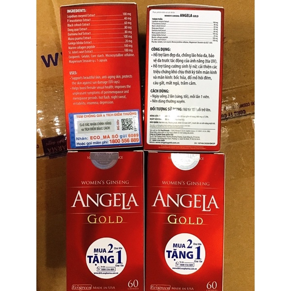 ANGELA GOLD (Hàng chính hãng, có đầy đủ tem và mã tích điểm)