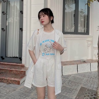 SÉT VEST TRẮNG MIX PULL HÌNH