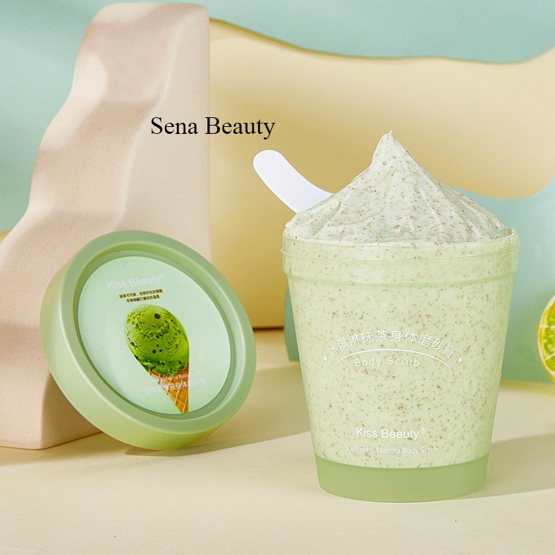 Tẩy da chết matcha trà xanh Kiss Beauty Body Scrub 200G Sena Beauty | WebRaoVat - webraovat.net.vn