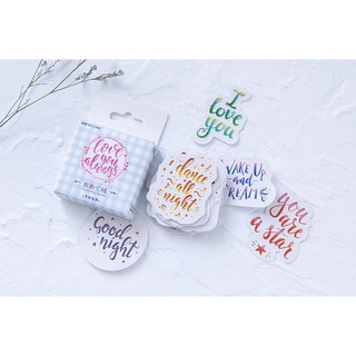 Hình dán Sticker chữ STK009