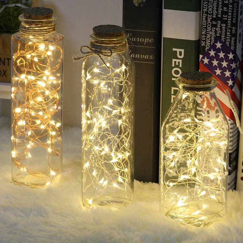 Dây đèn LED bằng đồng chống nước trang trí Giáng Sinh