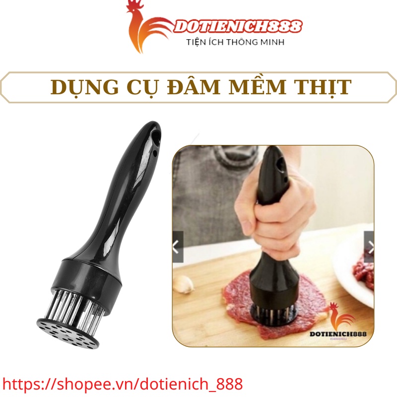 Cây Dụng Cụ Châm Đâm Dần Thịt MEAT TENDERIZER, Búa Xăm Dằm Làm Mềm Thịt Bò, Thịt Lợn