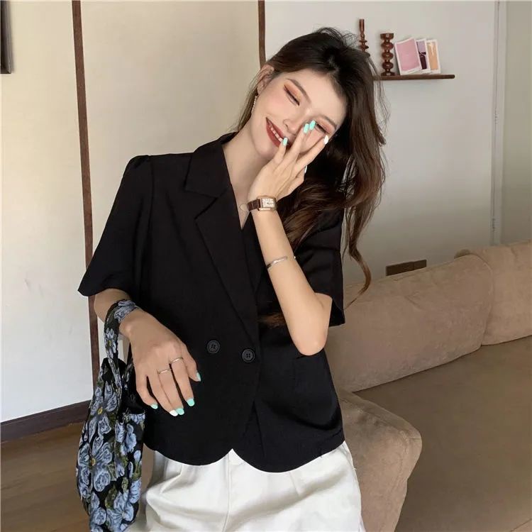 Áo Khoác Chống Nắng Tay Ngắn Phong Cách Hàn Quốc Thời Trang Mùa Hè Mới Cho Nữ