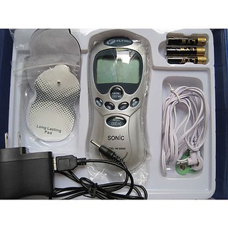 Máy trị liệu 4 miếng dán sonic - Bộ máy massage bấm huyệt kèm 4 miếng dán