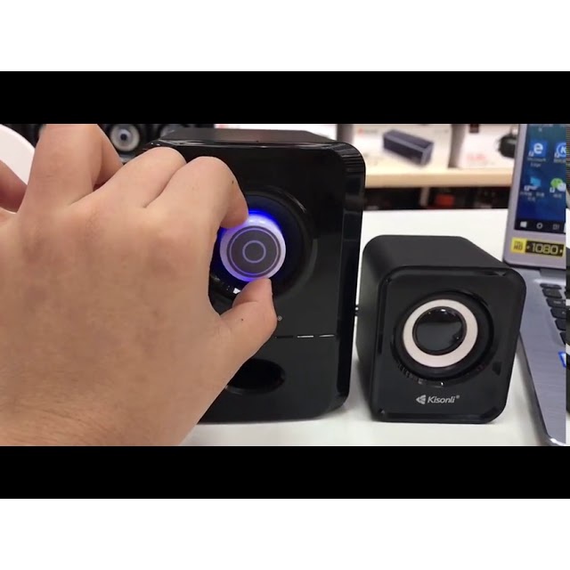 LOA VI TÍNH KISONLI 2.1 U-2900 (3 cái 1 bộ) ĐEN, cấp nguồn USB- Âm thanh cực hay - HÀNG CHÍNH HÃNG