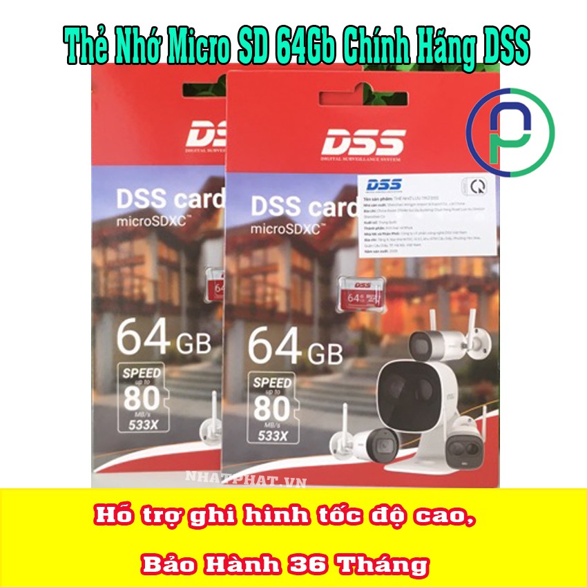 Thẻ nhớ 64GB 32GB 128GB 16GB chuyên dụng camera máy ảnh điện thoại bảo hành 36 tháng 1 đổi 1