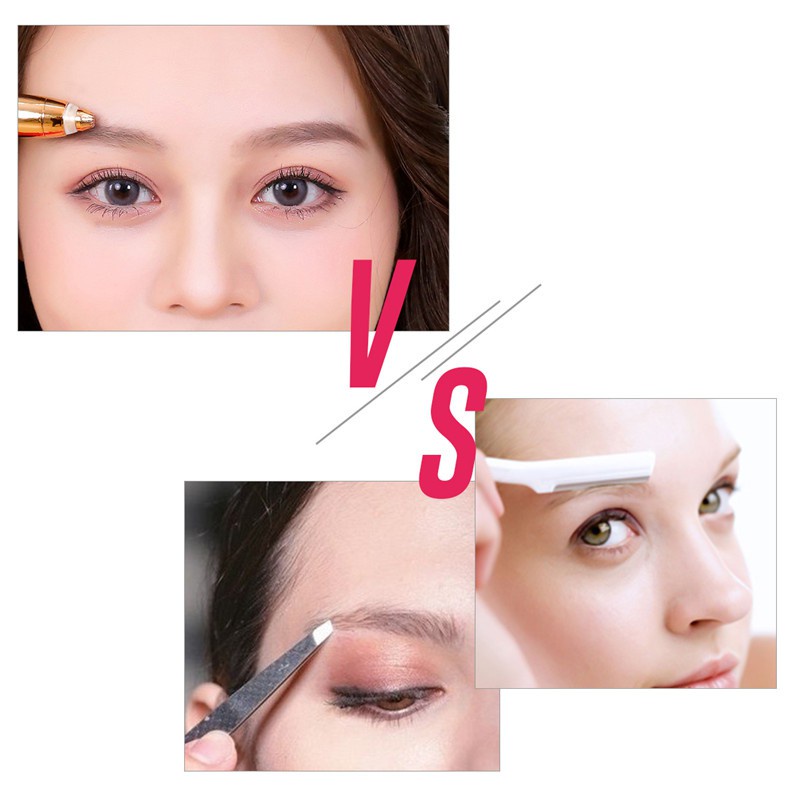 Bút Tỉa Lông Mày dùng pin Cao Cấp, Máy tỉa Cạo Lông Mày Nhỏ Gọn, Tiện Dụng Cho Nữ