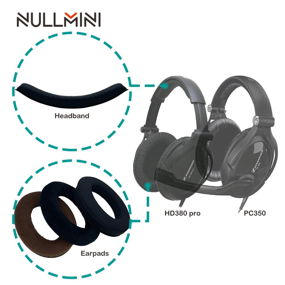 Miếng đệm tai nghe thay thế NullMini cho Sennheiser HD380 Pro HD380Pro PC350 Tai nghe tay áo Tai ngh