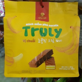 Bánh mềm phủ socola vị chuối