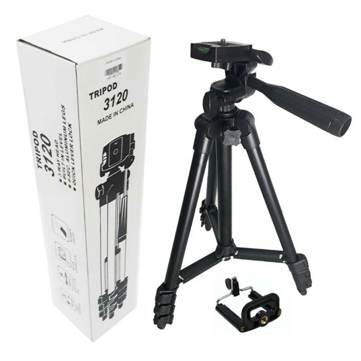 Gía đỡ 3 chân cho máy ảnh - điện thoại tripod 3120 tặng kèm remote và kẹp điện thoại