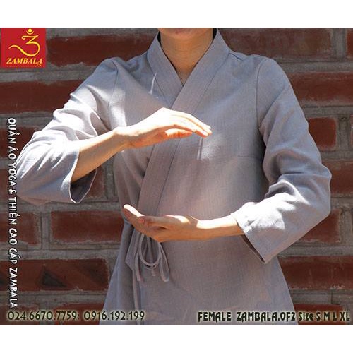 Quần Áo Ngồi Thiền Yoga, Đi Lễ Chùa Cao Cấp, Cắt May Thủ Công ZAMBALA - Đan Thiên Nữ