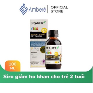 Siro Chesty Cough Brauer giúp giảm ho có đờm dạng lỏng cho bé trên 2 tuổi chai 100ml