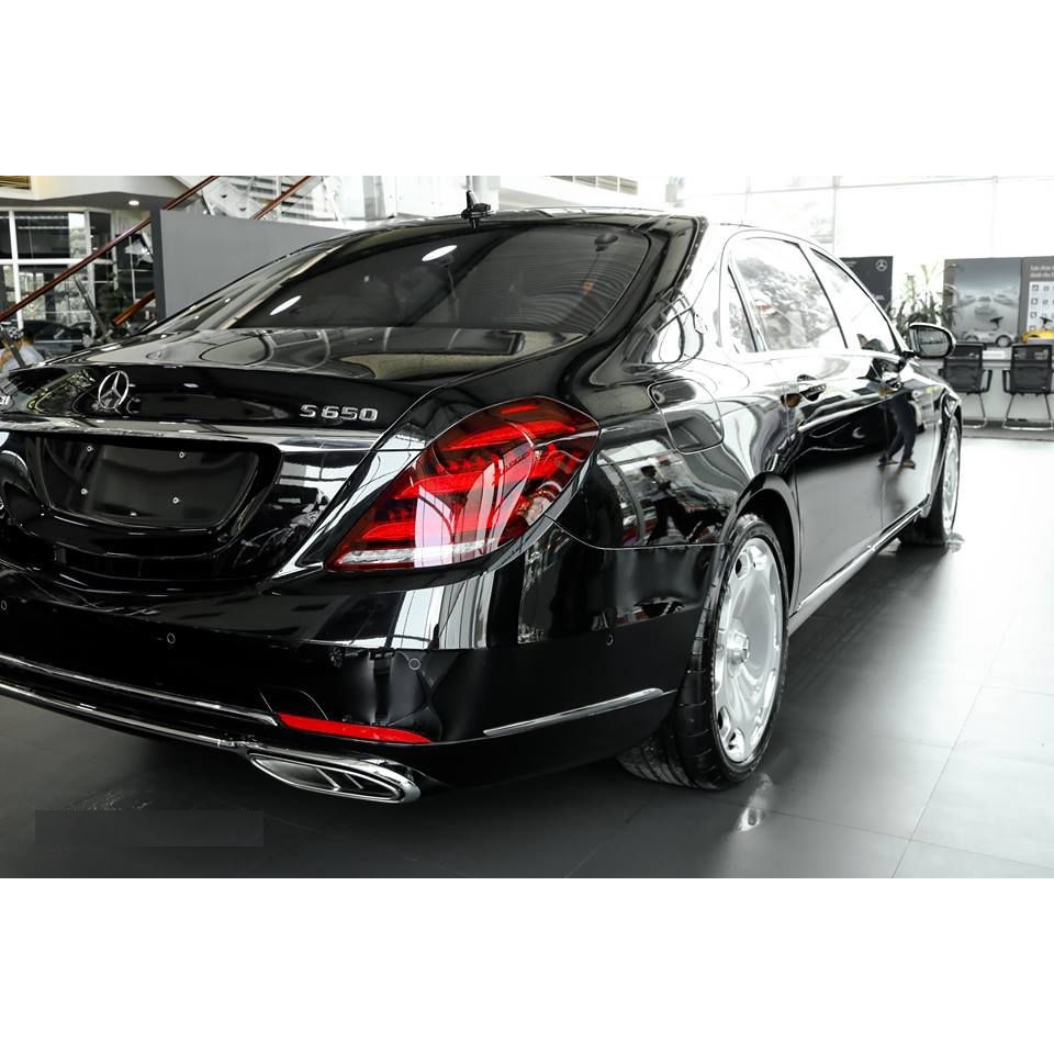 Decal tem chữ S650 / S600 / S560 dán đuôi xe ô tô Maybach