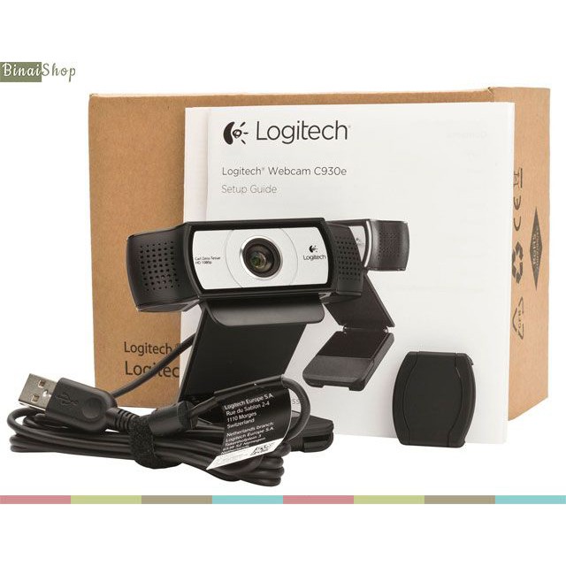 Logitech C930E - Webcam HD 1080p, Tự Động Lấy Nét, Tự Động Căn Chỉnh Ánh Sáng, Tốc Độ Khung Hình 30fps