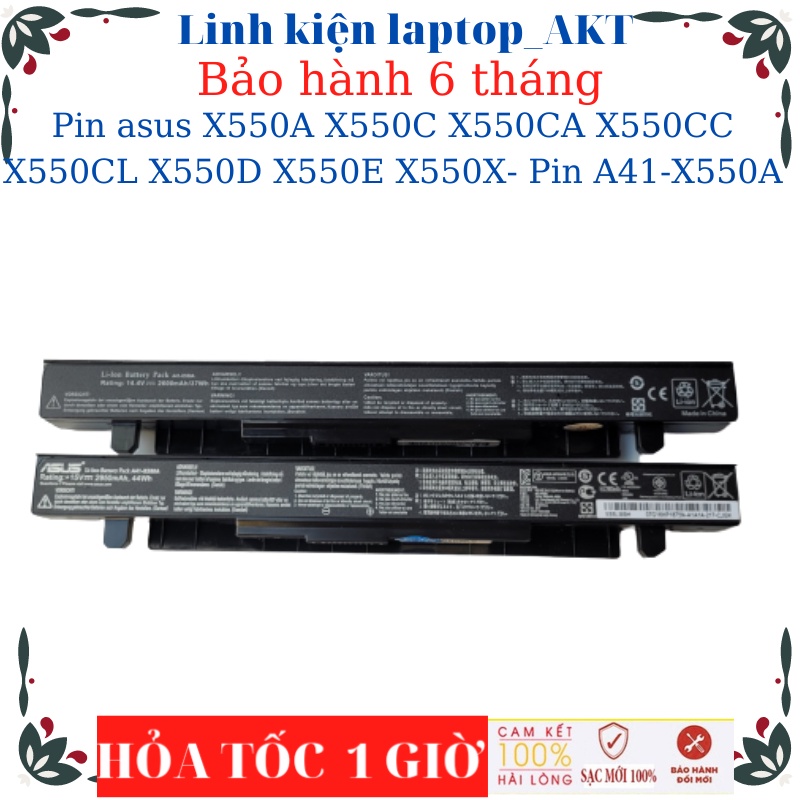 Pin laptop asus X550A X550C X550CA X550CC X550CL X550D X550E X550X- Pin A41-X550A