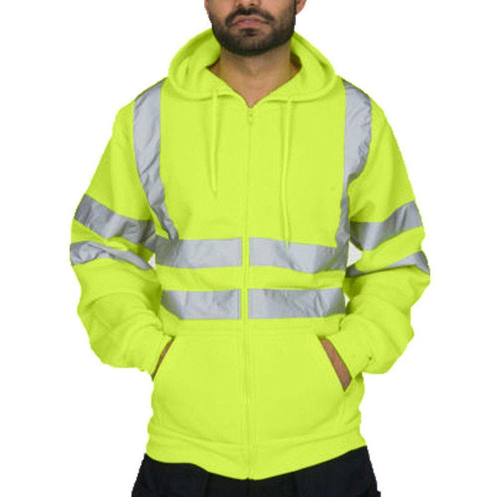Áo Hoodie Có Khóa Kéo LEILY Hi Viz Vis