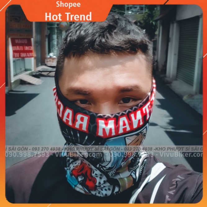 [CHO CHỌN MÀU] - Khăn ống đa năng chống bui cao cấp hàng loại tốt - Khăn trùm đầu đa năng racing loại 1