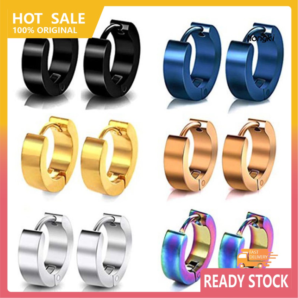 Bông tai thép titan thời trang dành cho nam và nữ