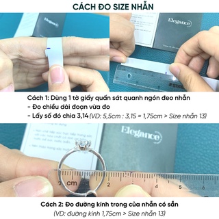Nhẫn Bạc Ý Basic Mặt Đính Đá CZ 5mm PMJ0064