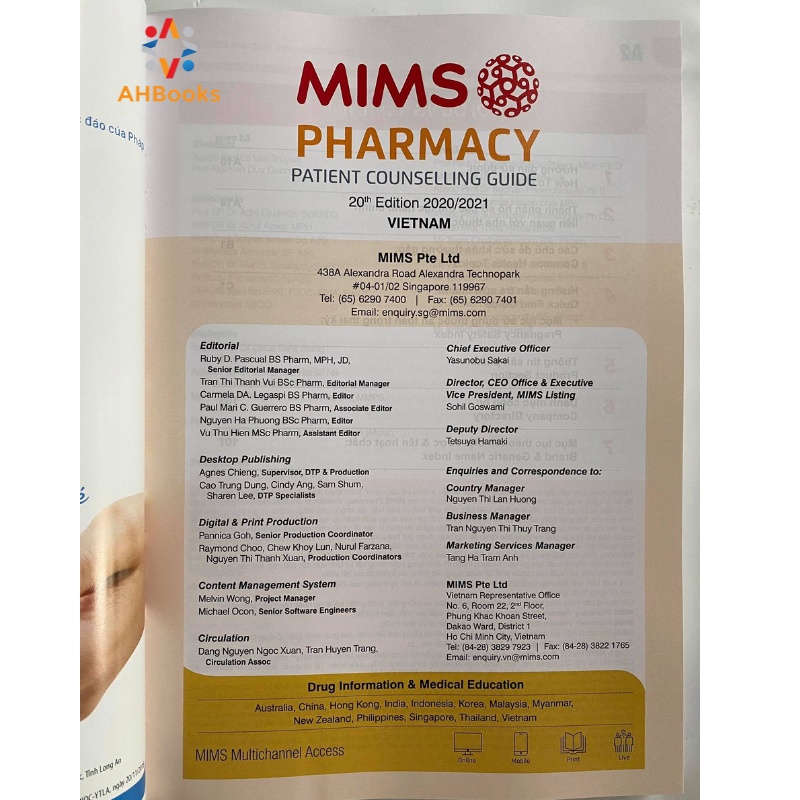 Sách - Mims Pharmacy 2021 Ấn phẩm khoa học định kỳ Nhà Thuốc Thực hành