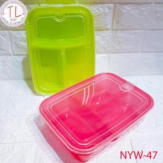 Hộp nhựa - Khay nhựa - Hộp nhựa 3 ngăn trong 1 - Khay đựng thức ăn - Đồ gia dụng