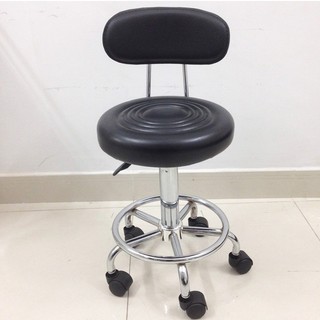 Ghế xoay có tựa dùng trong phun xăm, spa, nối mi