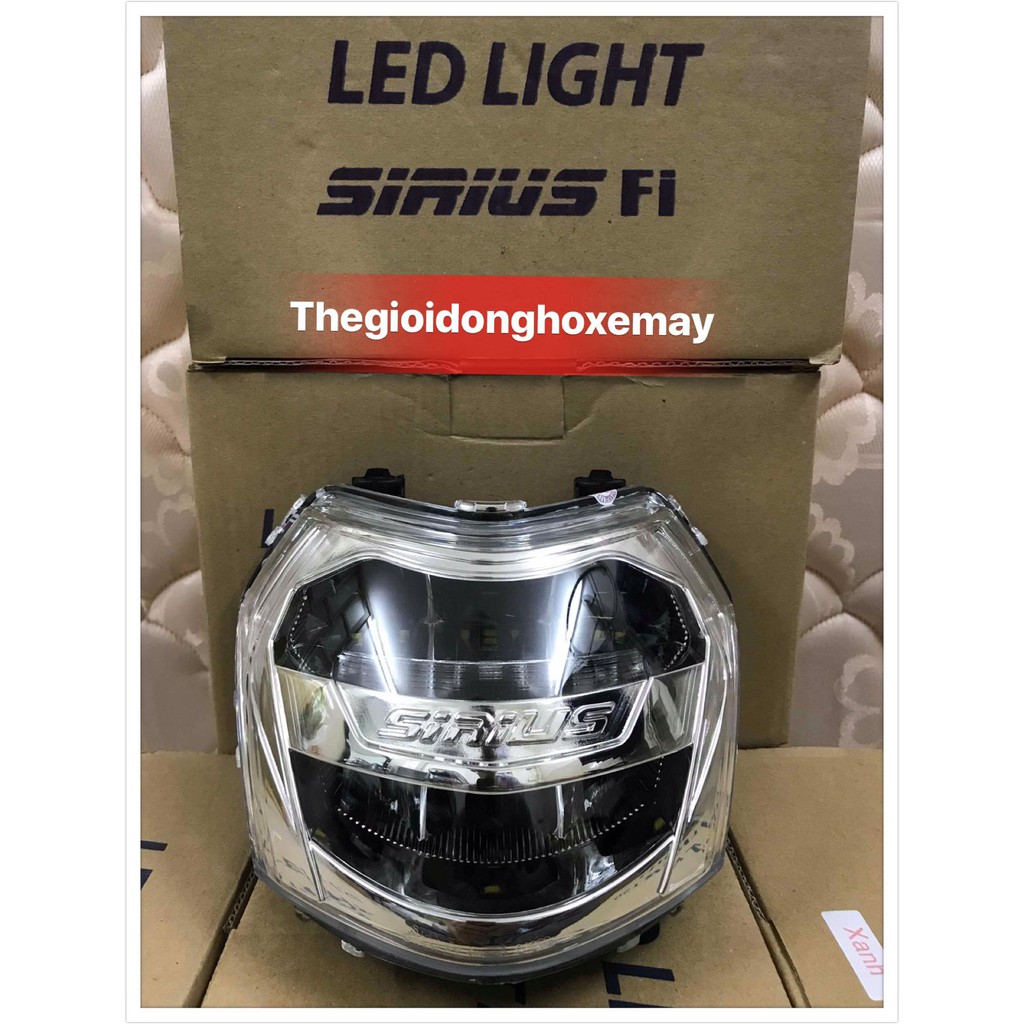 đèn pha led 2 tầng cao cấp LED LIGHT cho xe Sirius FI