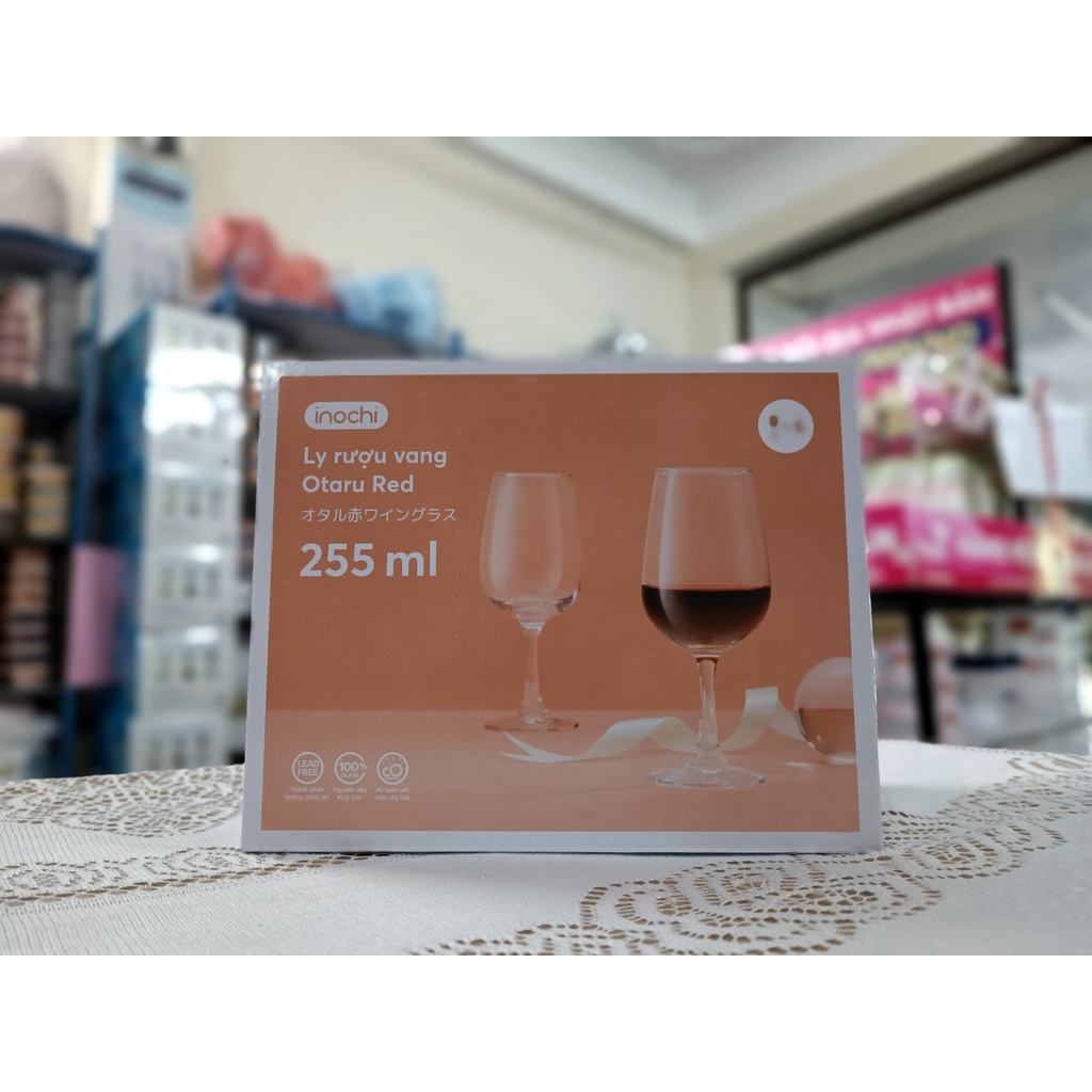 Bộ 6 ly rượu vang INOCHI Otaru Red 255 ML