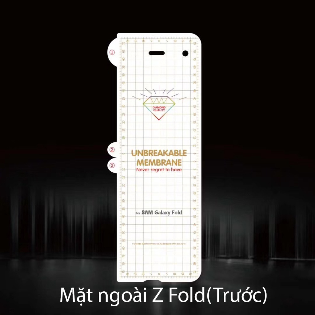 Miếng dán PPF Samsung Z Fold 2 / Z Fold 3 / Z Fold 4 dán trong suốt