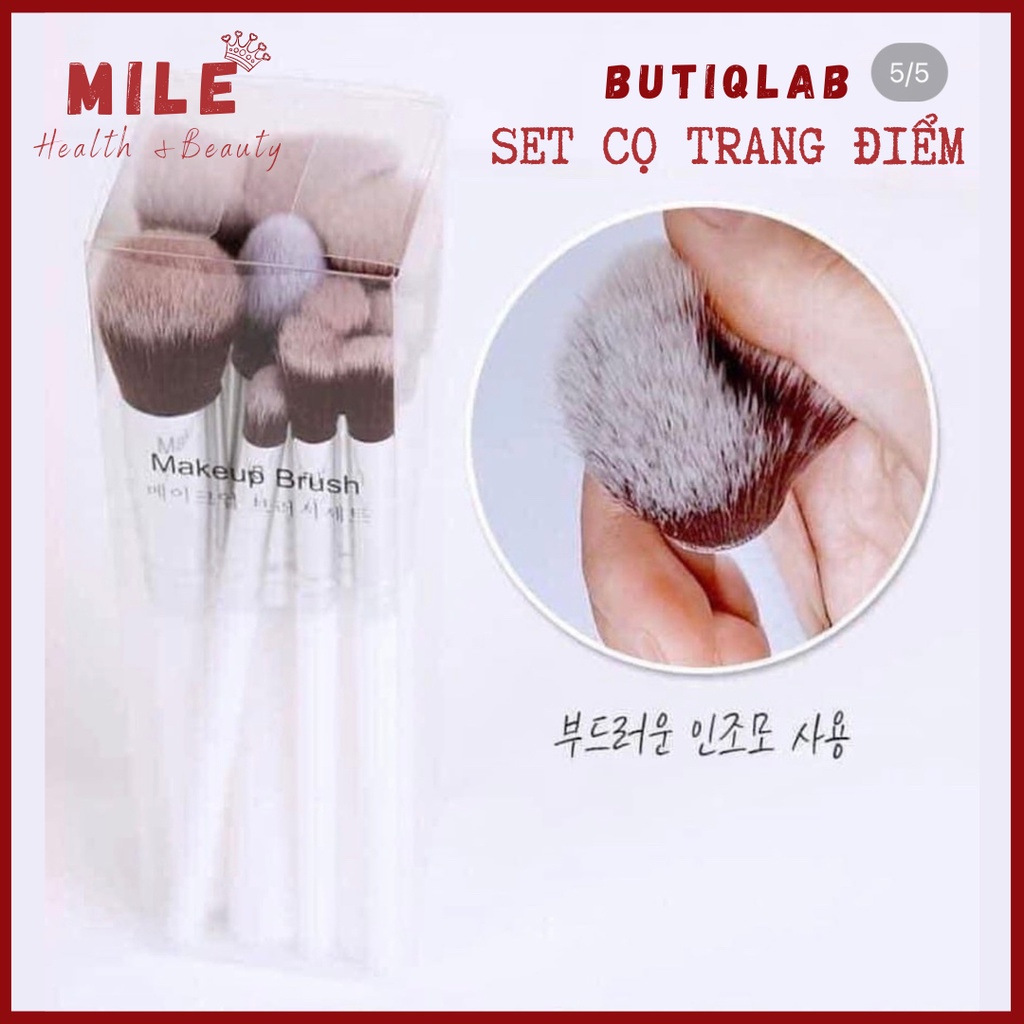 Bộ cọ trang điểm Butiqlab 10 món màu trắng