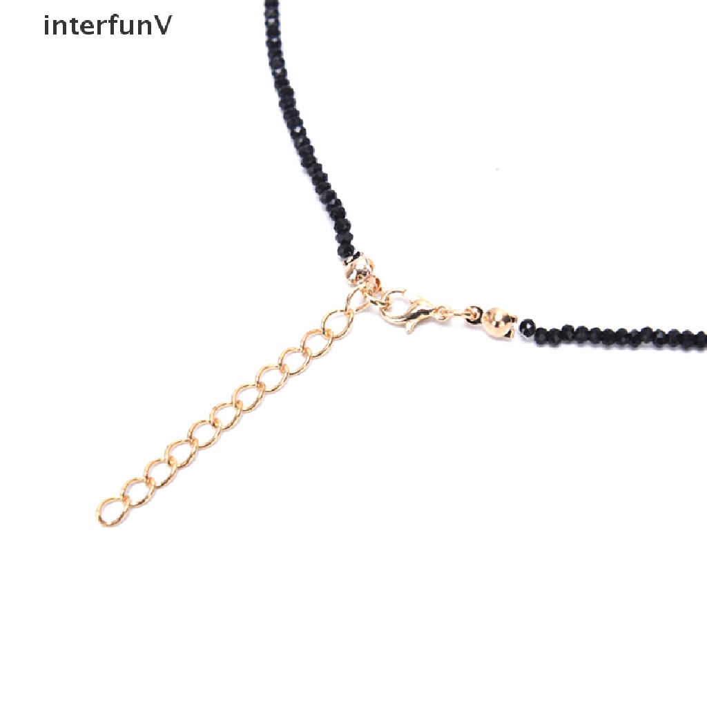 Vòng Cổ Choker Đính Pha Lê Đen Thời Trang Cho Nữ