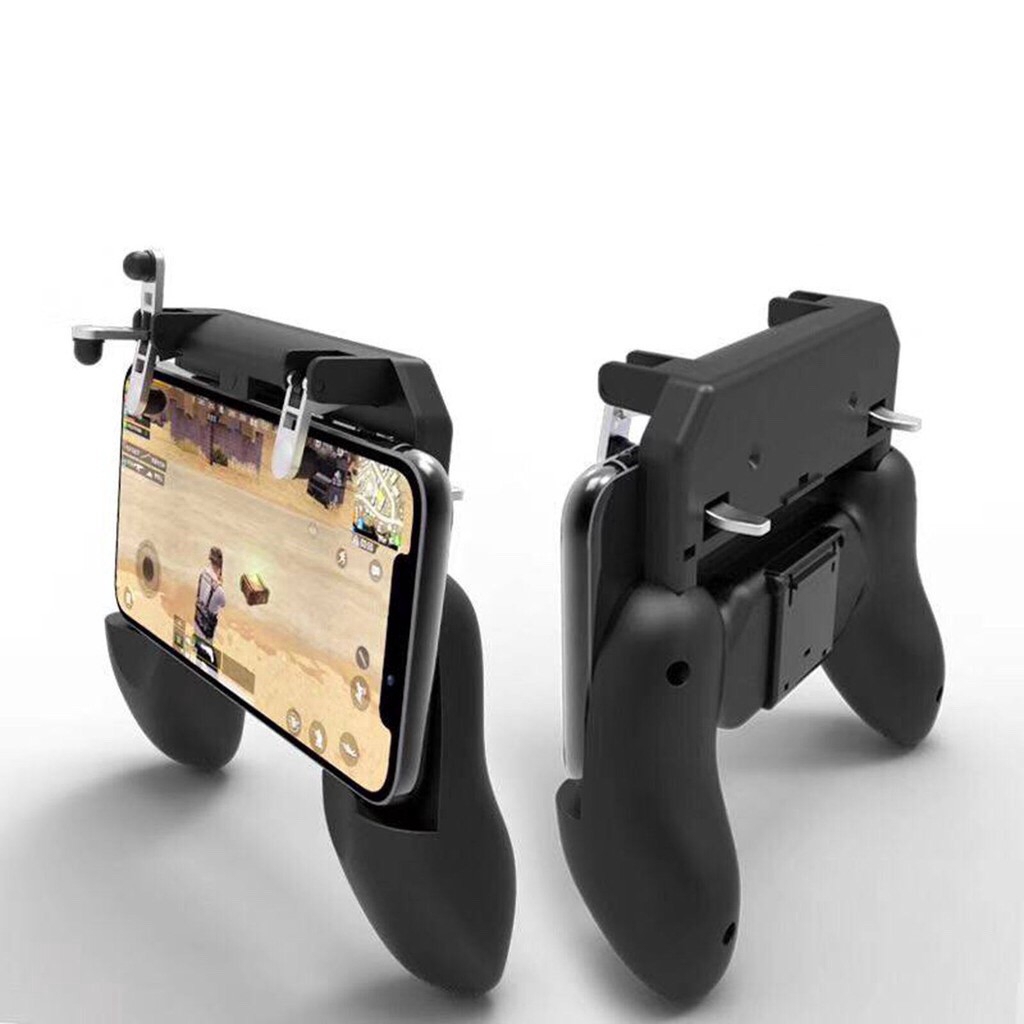 2 in 1 PUBG Mobile Game Controller Joypad Gamepad Joystick Triggers L1 R1 Shoot Aim Button W10 for iPhone