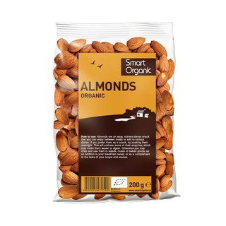 Hạt hạnh nhân hữu cơ Smart Organic 200gram