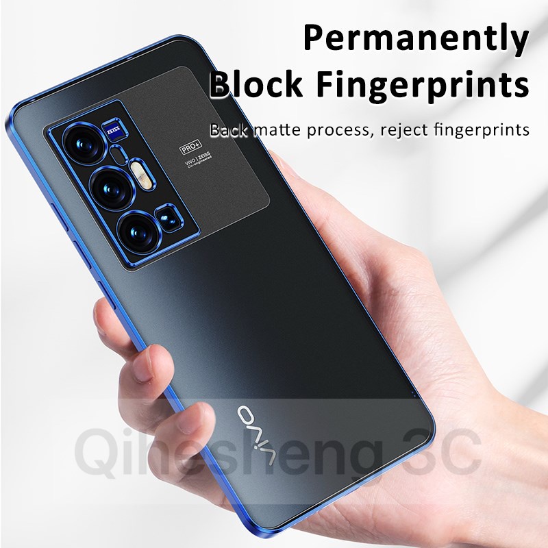 Ốp điện thoại TPU mềm nhám trong suốt cho Vivo X70 X60 X50 Pro Pro+ Plus X70Pro