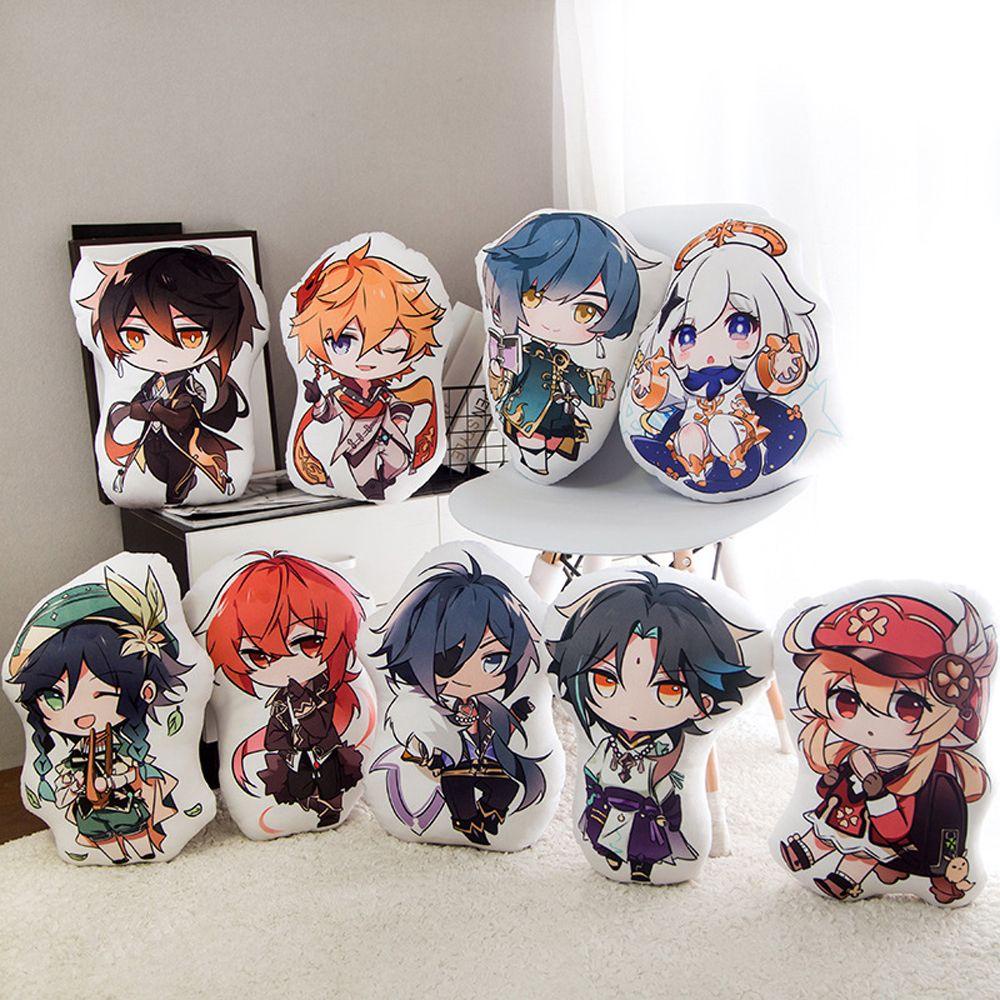 Gối Nhồi Bông Hình Nhân Vật Hoạt Hình Anime Genshin Va Chạm REBUY1