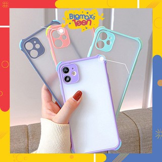 Ốp lưng Oppo A5S/A3S/A53/A92/A31 2020/A5 2020 /A9 2020 nhám viền màu chống sốc 4 góc bảo vệ camera cao cấp