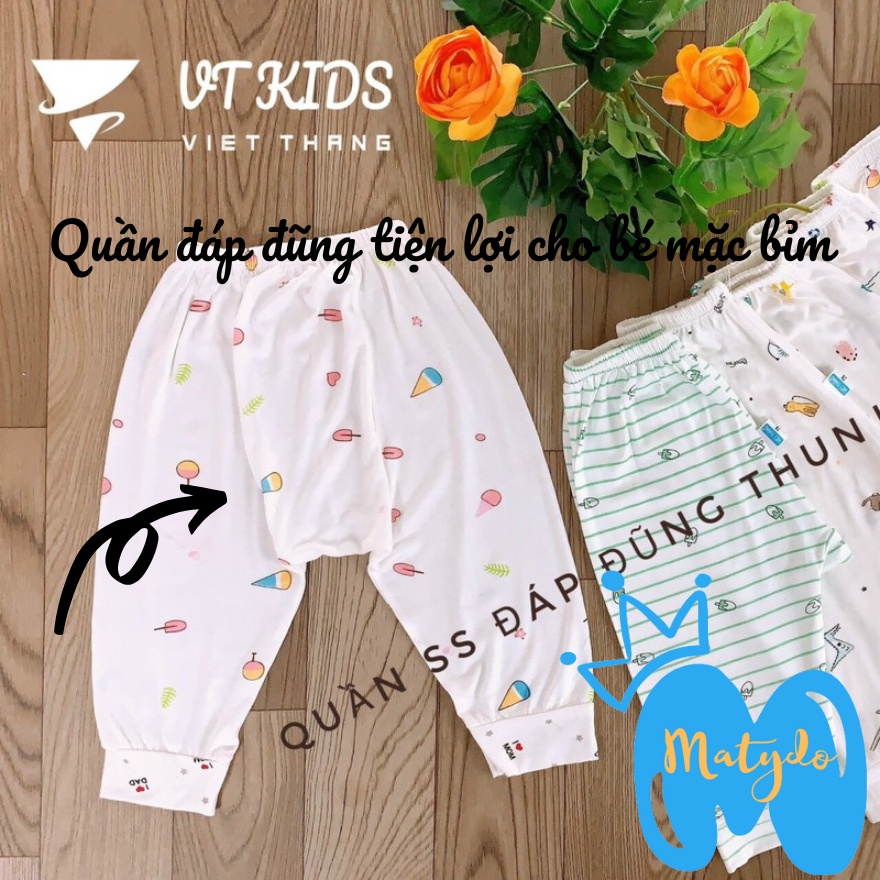 Quần dài sơ sinh bé trai bé gái mùa hè đông giá rẻ quần chục cho bé VT trắng QDSS03