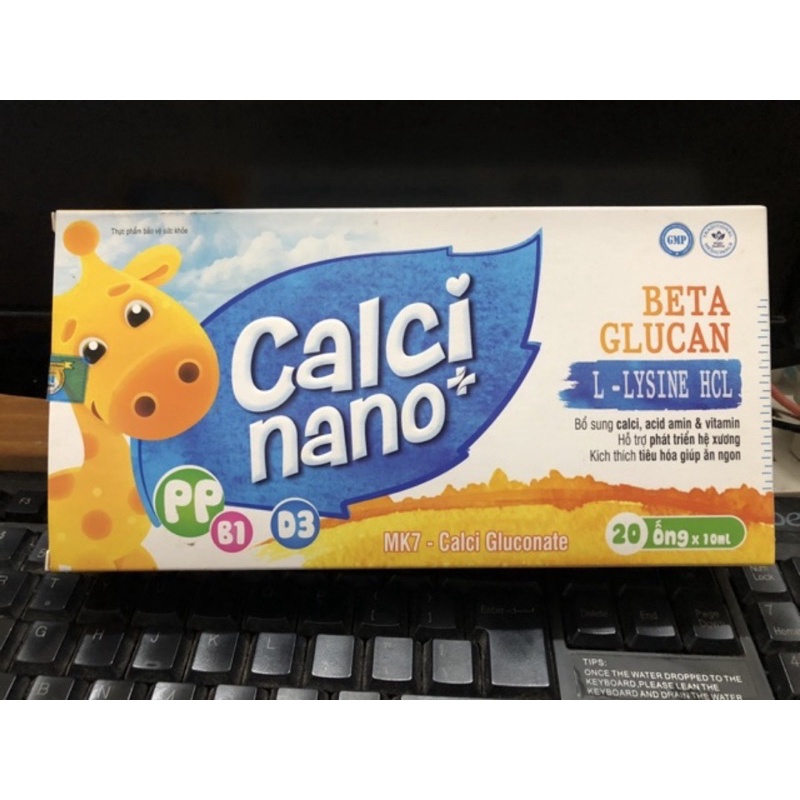 CALCI NANO _ Hộp 20 ống ( Bổ sung canxi, tăng sức đề kháng cho bé)