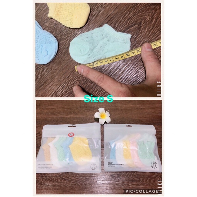 Tất lưới thông hơi cho bé trai bé gái sơ sinh