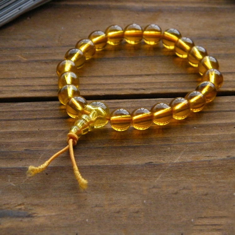 Vòng Tay Chuỗi Hạt Đá Obsidian Nhân Tạo Thời Trang Cho Cặp Đôi