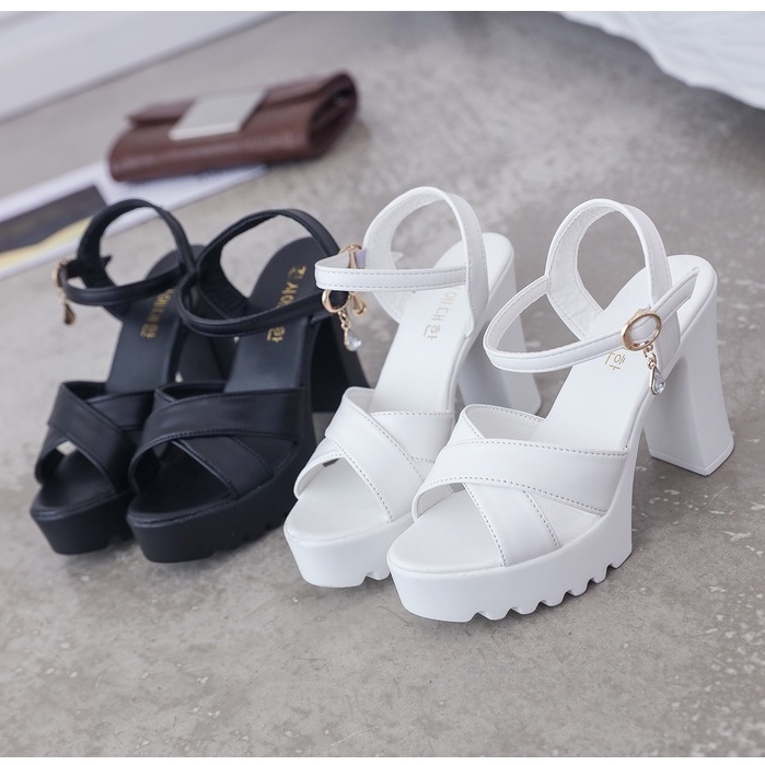 Giày Sandal Cao Gót Phiên Bản Hàn Quốc Cho Nữ