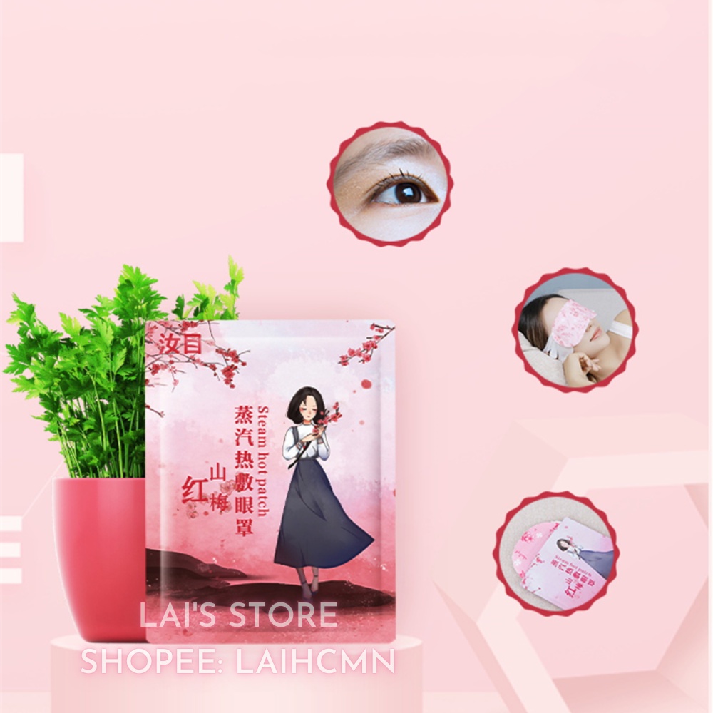 Combo 10 Miếng Mặt Nạ Mắt Nóng Ruumuu Thư Giãn Cho Vùng Mắt Giảm Mệt Mỏi, Căng Thẳng, Giúp Ngủ Ngon, Mờ Quầng Thâm Mắt