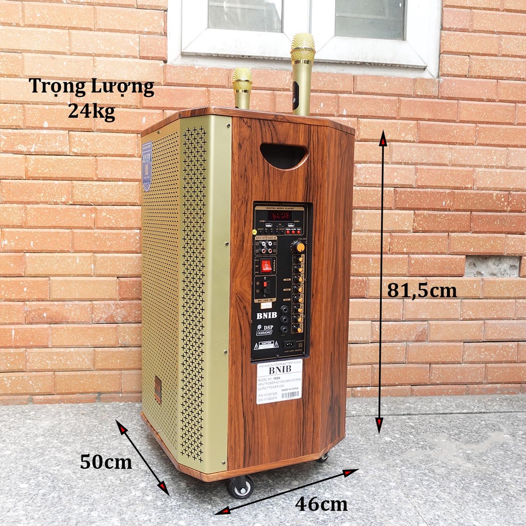 Loa Kéo karaoke BNIB 1506 -Loa kẹo kéo karaoke 3 Đường Tiếng, Bass 40 Mạnh, Lời Trong | Bảo Hành 12 Tháng