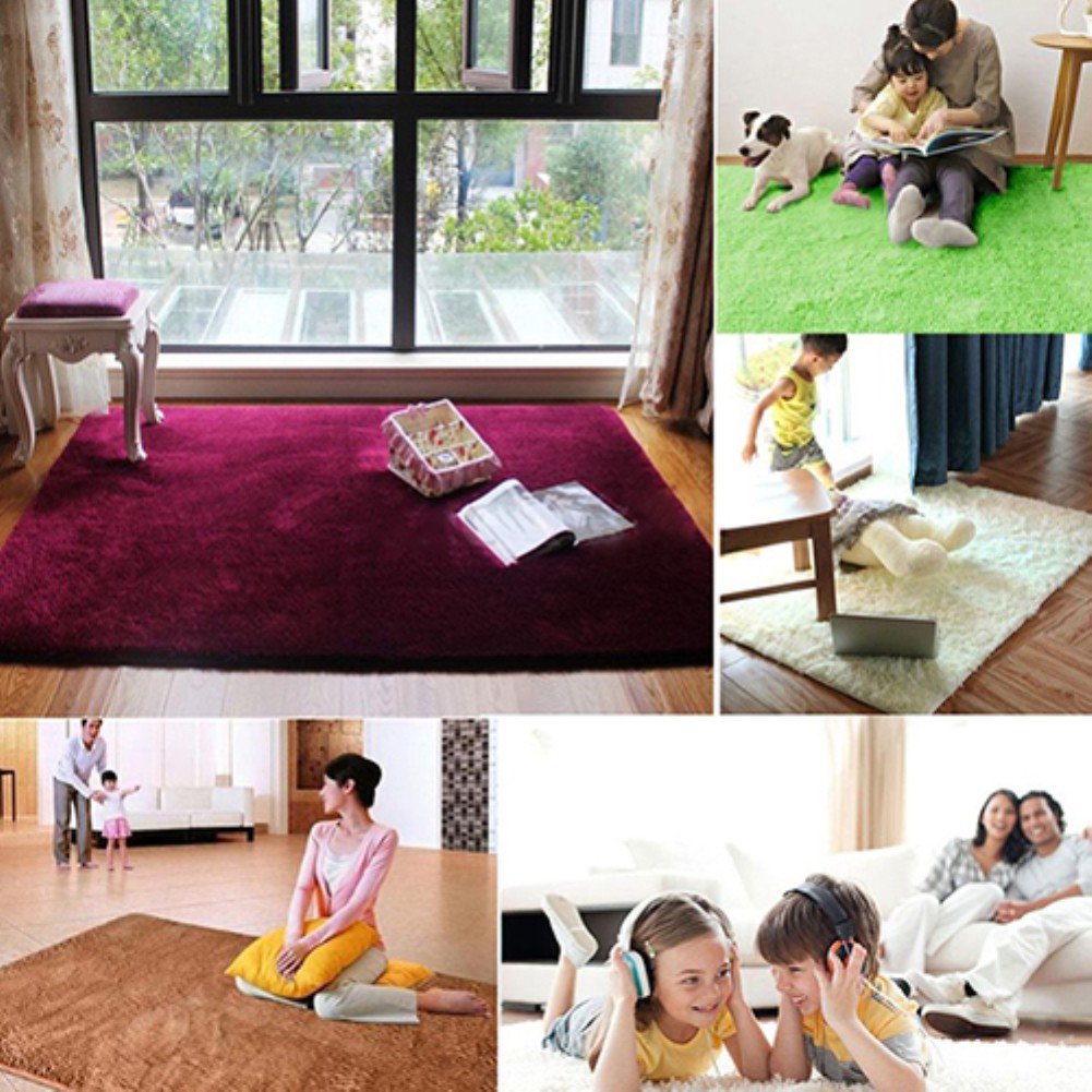 Thảm trải sàn phòng ngủ và phòng khách chống trơn trượt /chống bám bẩn diện tích lớn