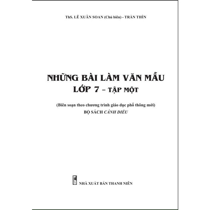 Sách Những bài làm văn mẫu 7 Tập 1 - Cánh Diều